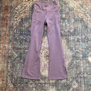 Purple Flared Leggings